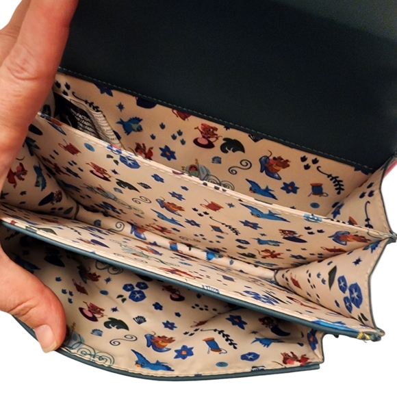 Loungefly Disney Cinderella Dark Teal Crossbody Bag - Picture 3 of 11